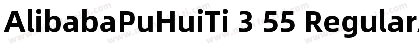 AlibabaPuHuiTi 3 55 RegularAlibabaP字体转换